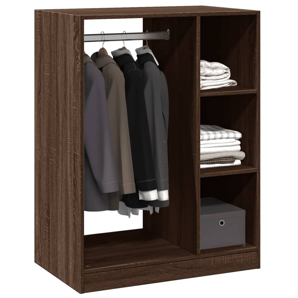 vidaXL Wardrobe Brown Oak 77x48x102 cm Engineered Wood