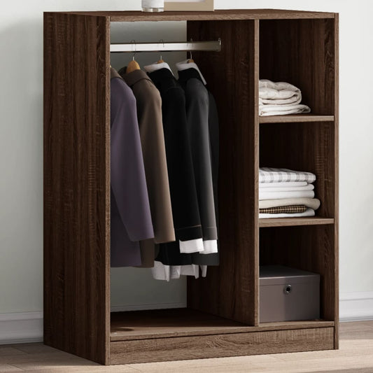 vidaXL Wardrobe Brown Oak 77x48x102 cm Engineered Wood