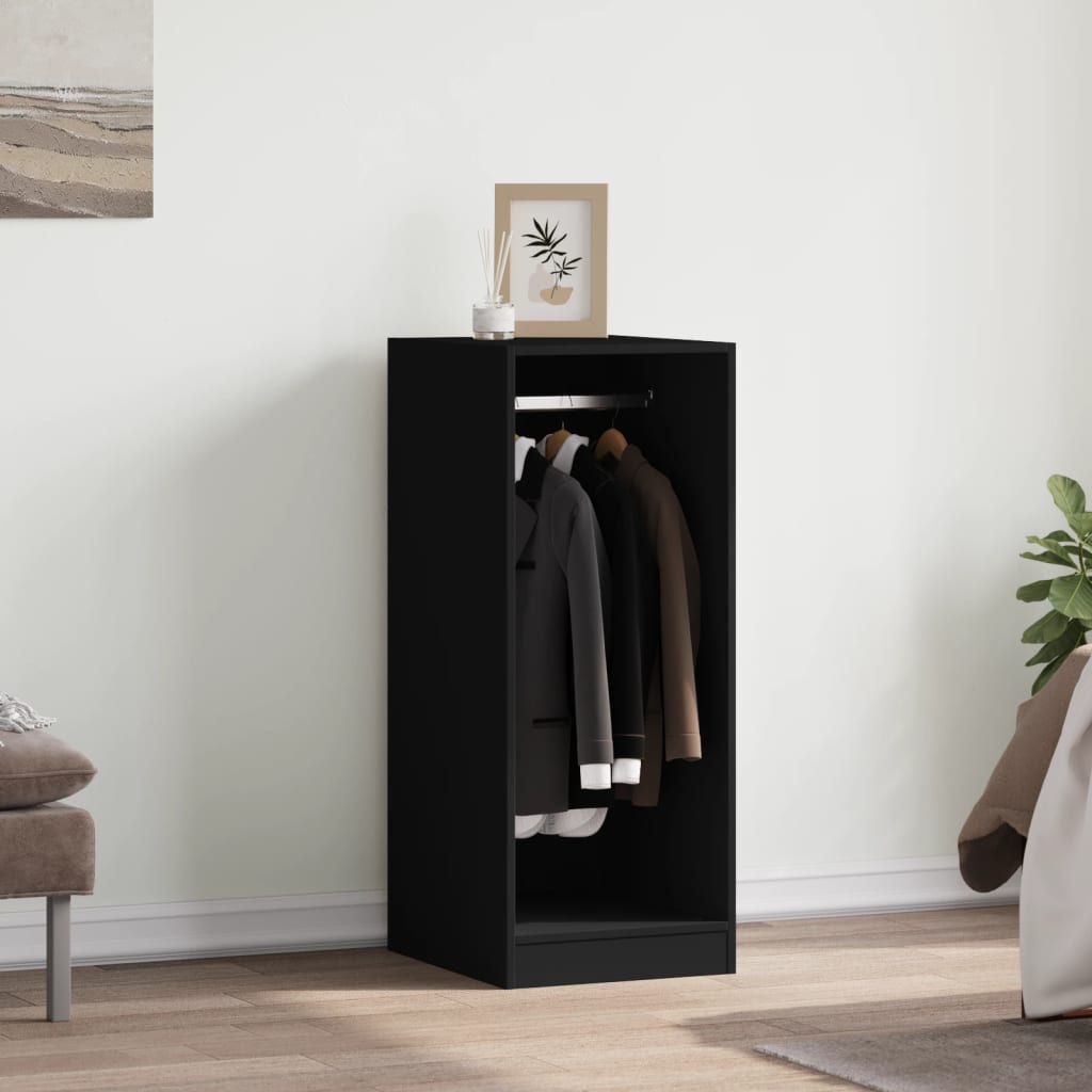 vidaXL Wardrobe Black 48x41x102 cm Engineered Wood