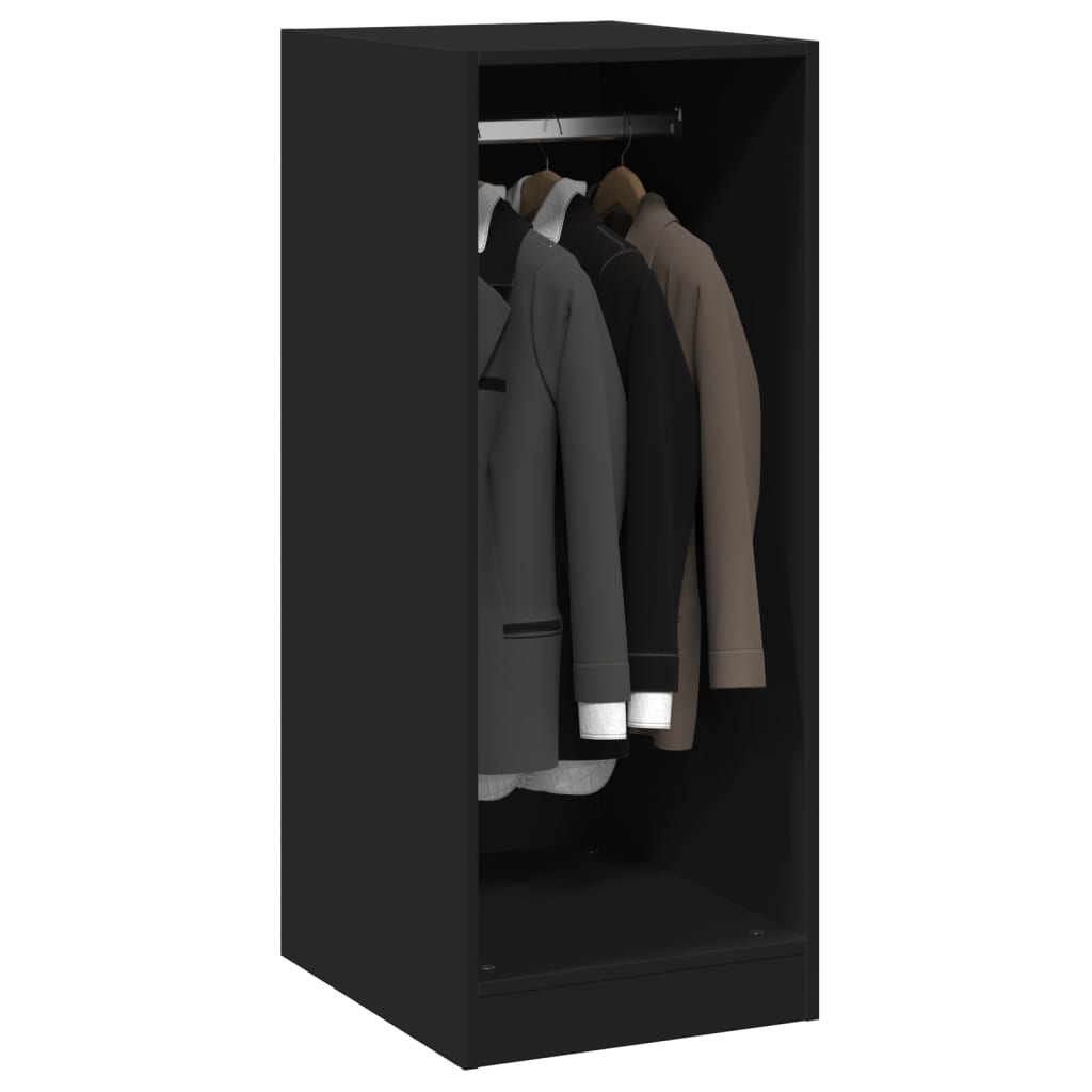 vidaXL Wardrobe Black 48x41x102 cm Engineered Wood