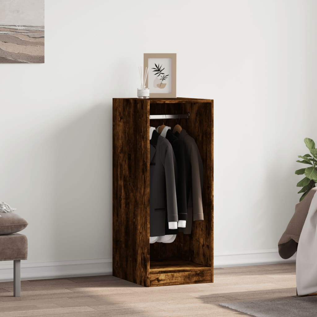 vidaXL Wardrobe Smoked Oak 48x41x102 cm Engineered Wood