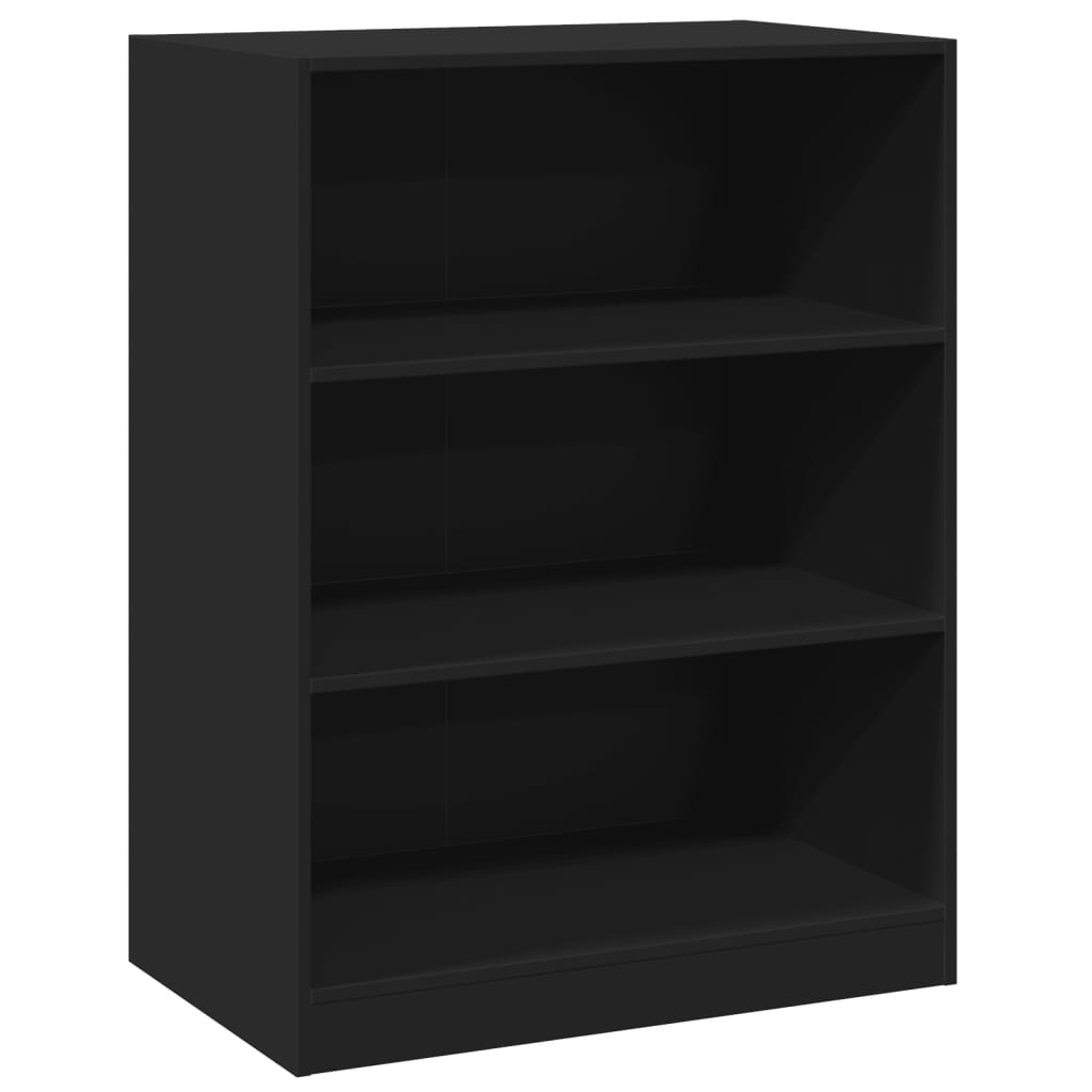 vidaXL Wardrobe Black 77x48x102 cm Engineered Wood