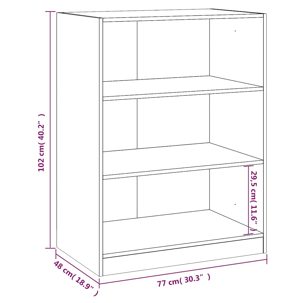 Wardrobe Black 77x48x102 cm Engineered Wood