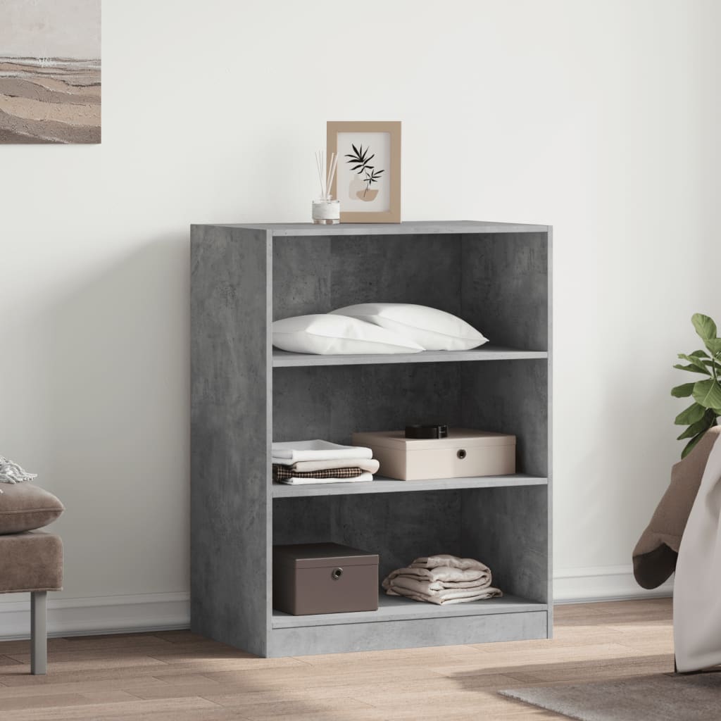 vidaXL Wardrobe Concrete Grey 77x48x102 cm Engineered Wood