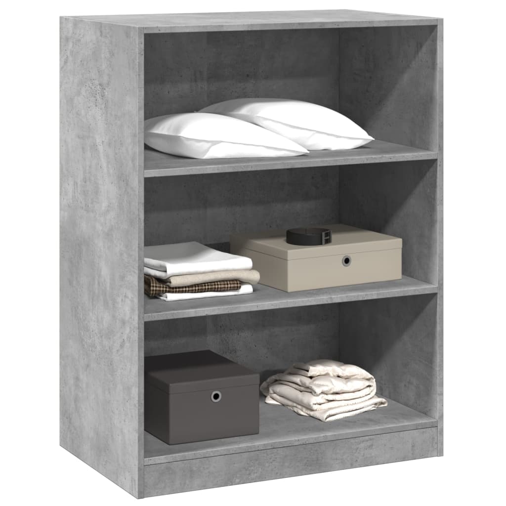 vidaXL Wardrobe Concrete Grey 77x48x102 cm Engineered Wood