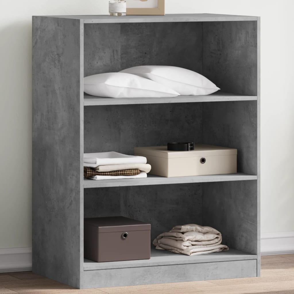 vidaXL Wardrobe Concrete Grey 77x48x102 cm Engineered Wood