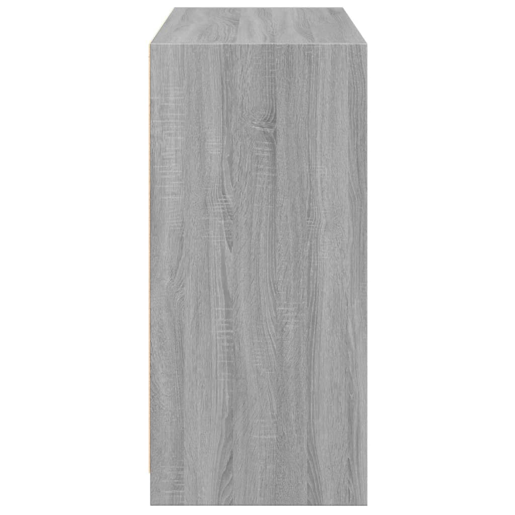 vidaXL Wardrobe Grey Sonoma 77x48x102 cm Engineered Wood