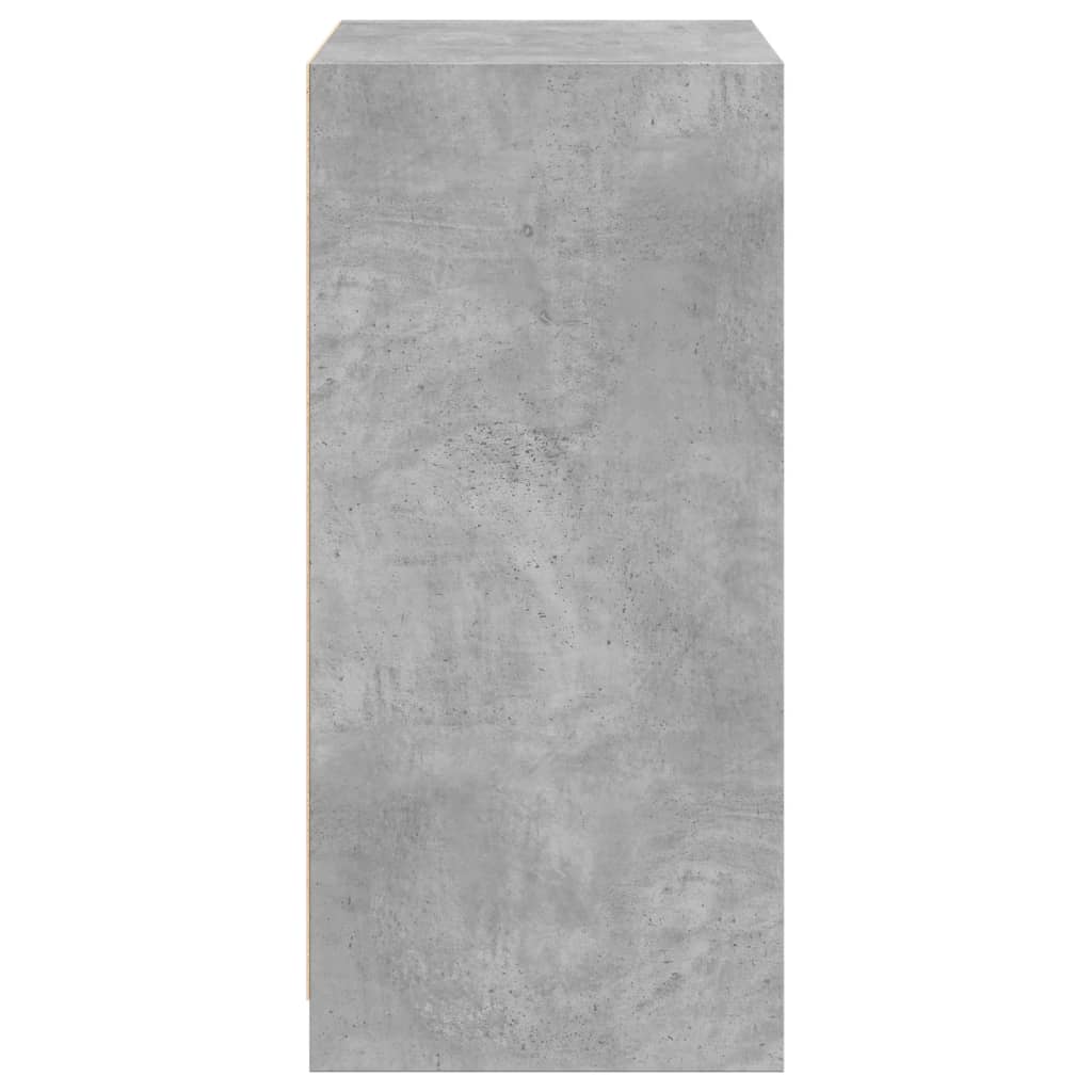 vidaXL Wardrobe Concrete Grey 48x41x102 cm Engineered Wood