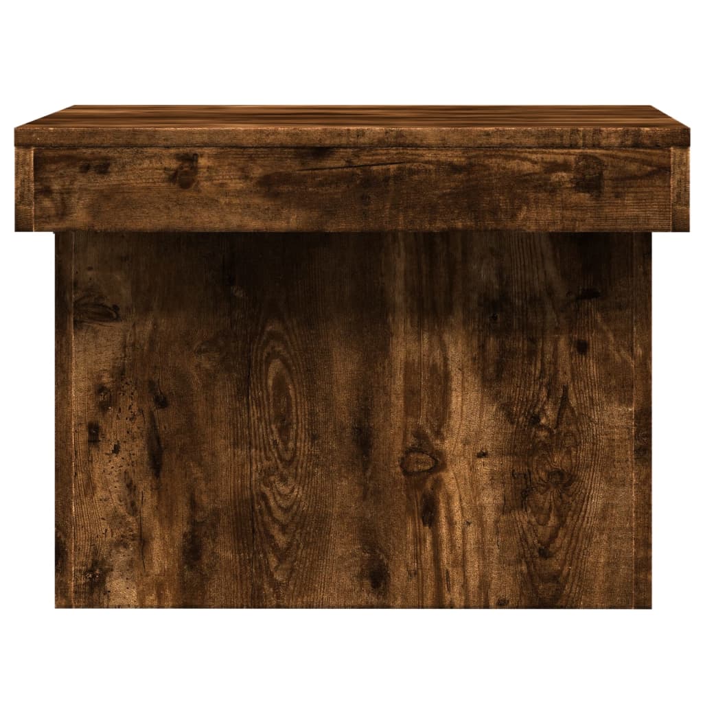 Coffee Table Smoked Oak 80x55x40 cm Engineered Wood
