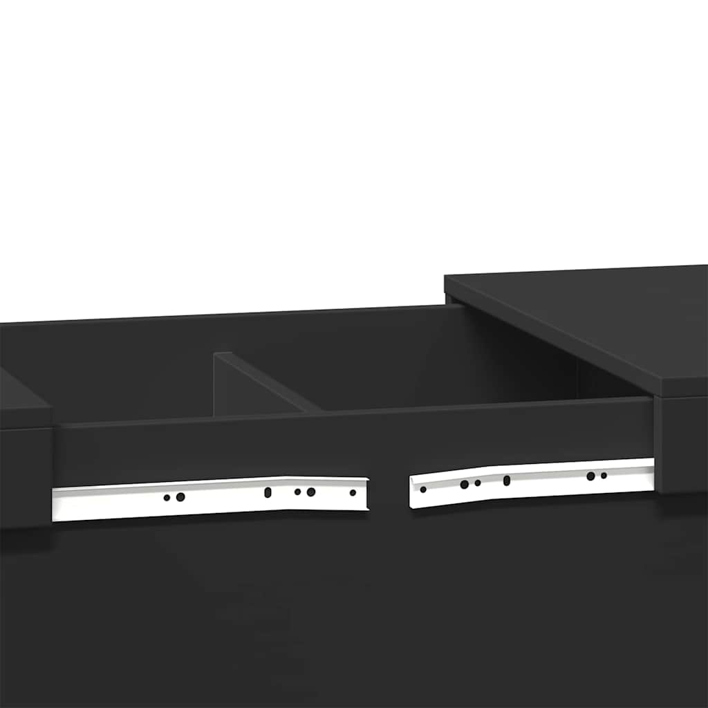 Coffee Table Black 100x55x40 cm Engineered Wood