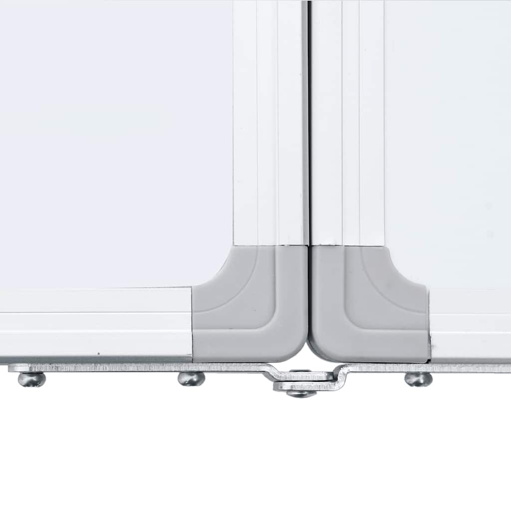Magnetic Whiteboard Foldable 200x50x1.7 cm Aluminium