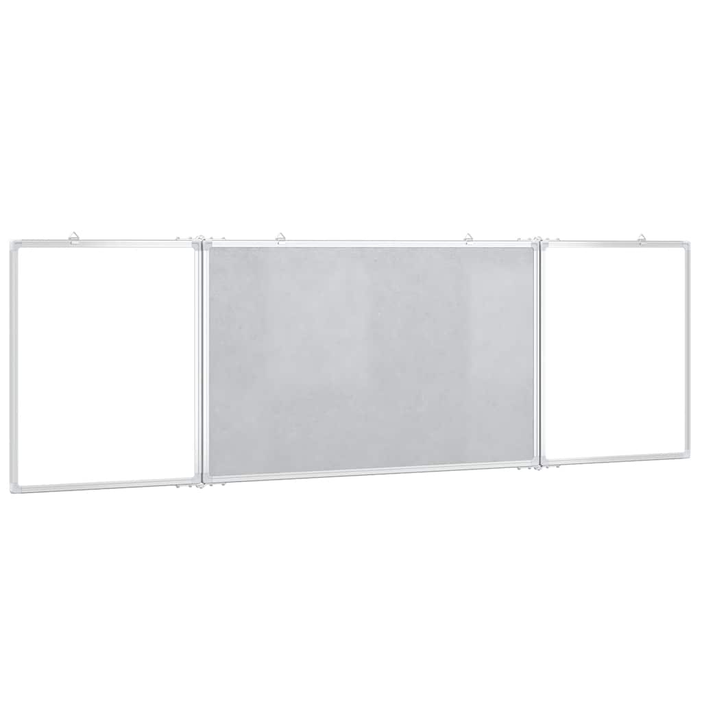 Magnetic Whiteboard Foldable 160x60x1.7 cm Aluminium