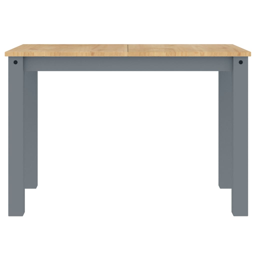 vidaXL Dining Table Panama Grey 117x60x75 cm Solid Wood Pine