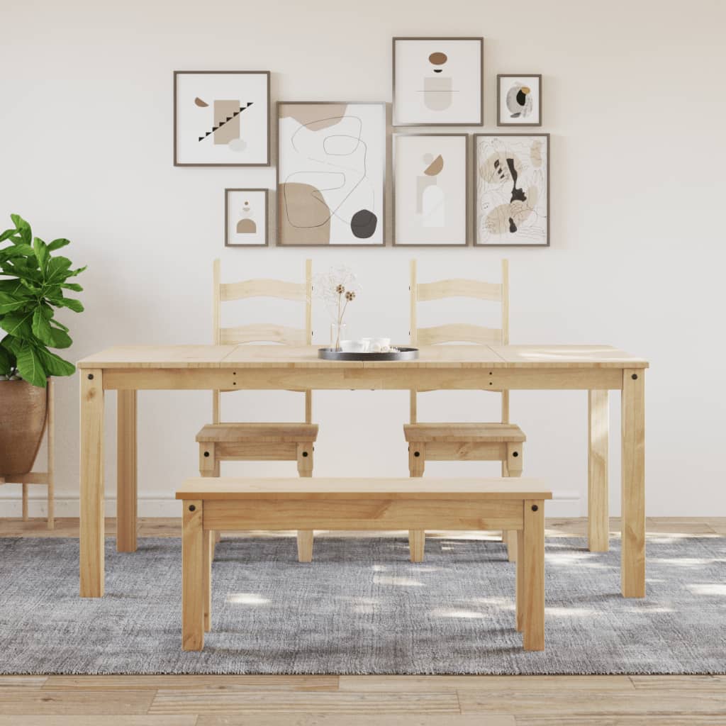 vidaXL Dining Table Panama 180x90x75 cm Solid Wood Pine