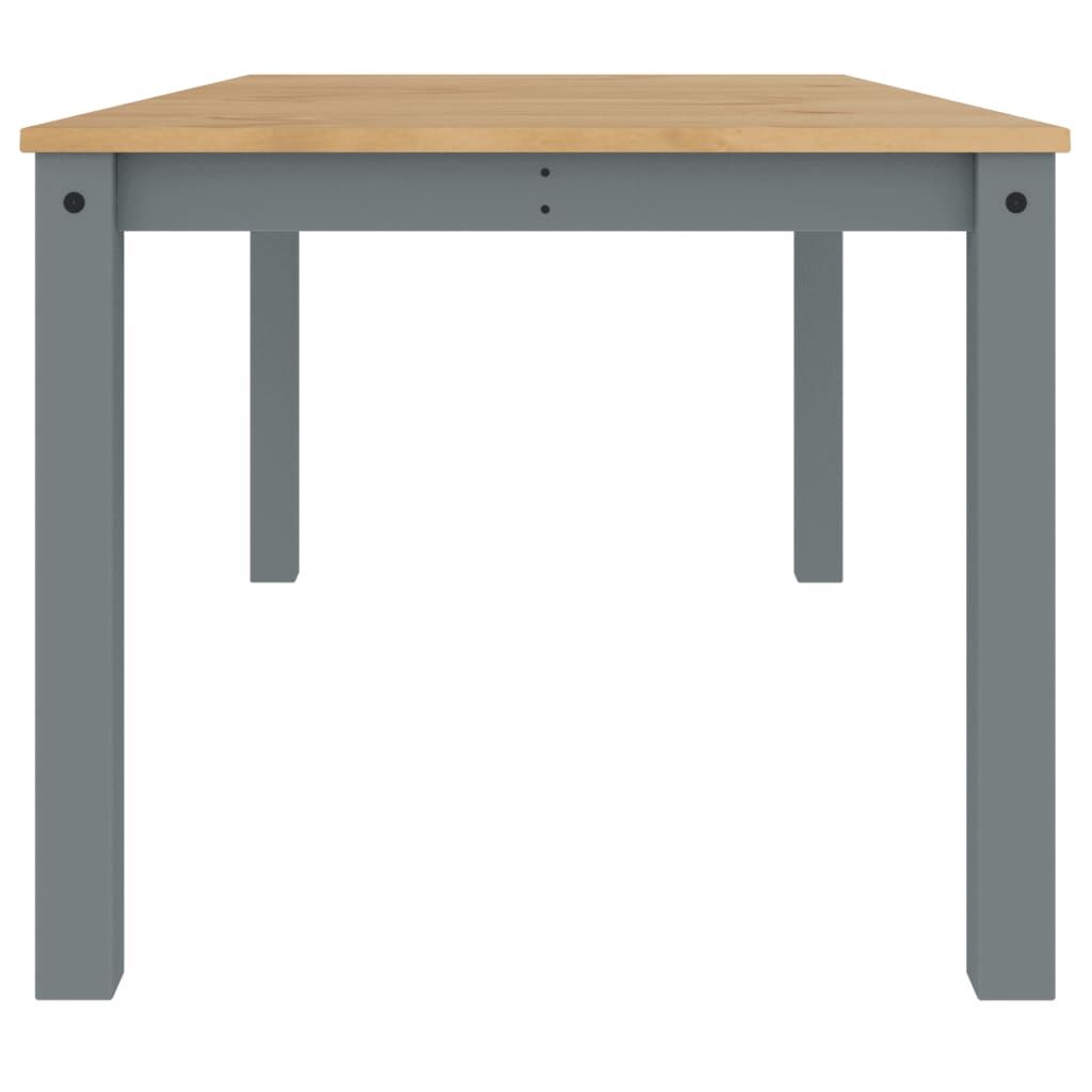 vidaXL Dining Table Panama Grey 180x90x75 cm Solid Wood Pine