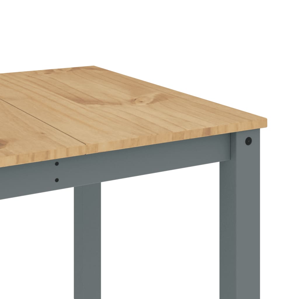 vidaXL Dining Table Panama Grey 180x90x75 cm Solid Wood Pine