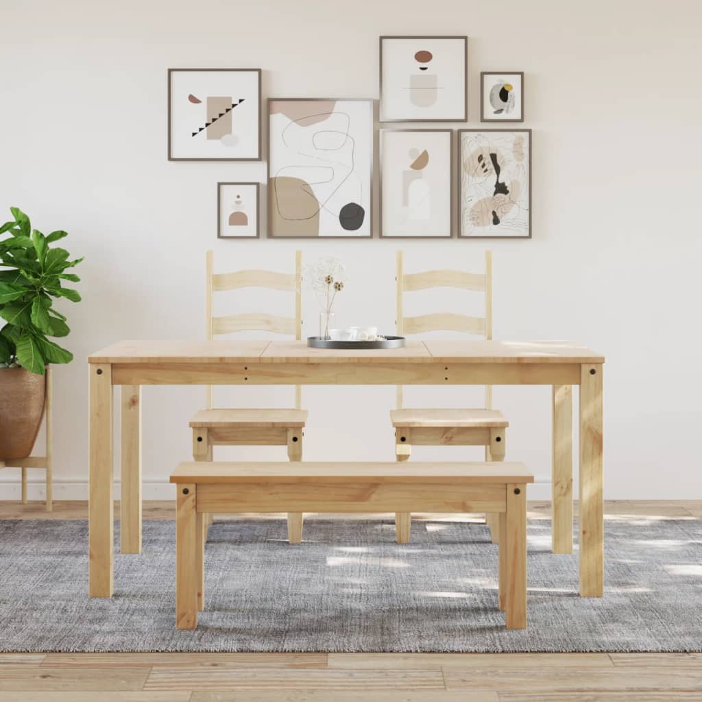 Dining Bench "PANAMA" 105x30x45 cm Solid Wood Pine