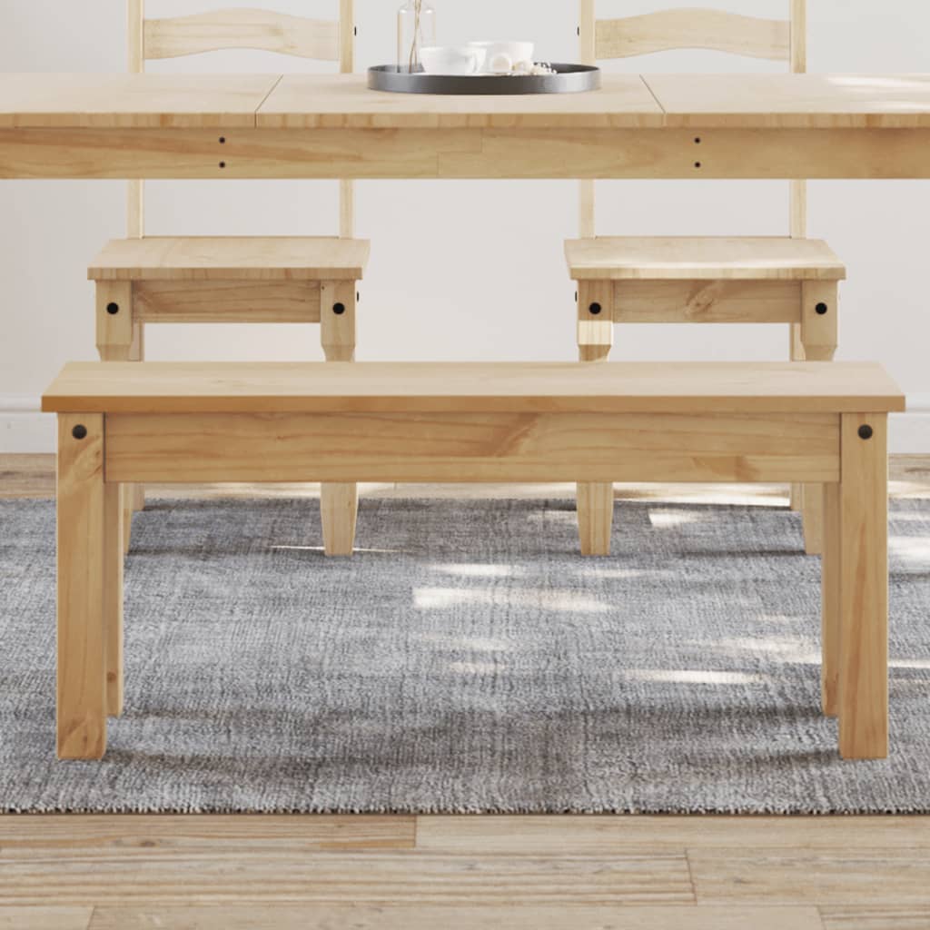 Dining Bench "PANAMA" 105x30x45 cm Solid Wood Pine