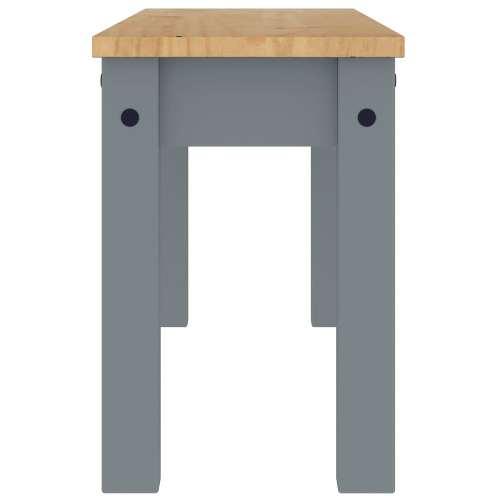 Dining Bench "PANAMA" Grey 105x30x45 cm Solid Wood Pine