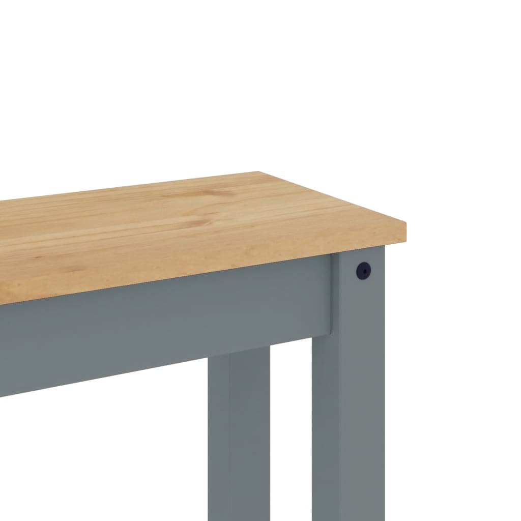 Dining Bench "PANAMA" Grey 105x30x45 cm Solid Wood Pine