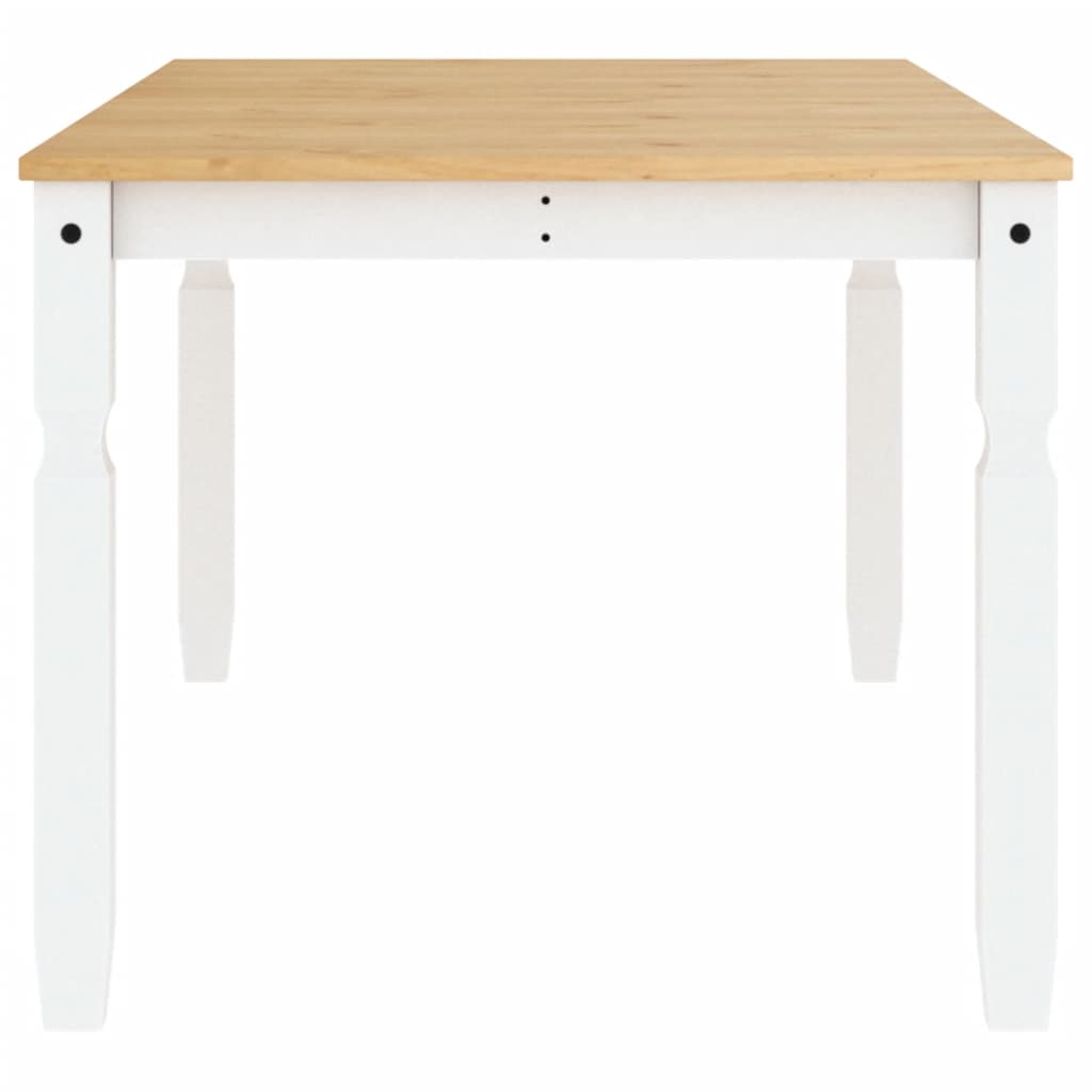 vidaXL Dining Table Corona White 180x90x75 cm Solid Wood Pine