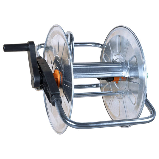 vidaXL Hose Reel Wall Mounted for 50 m 1/2" or 35 m 3/4" Hose Steel