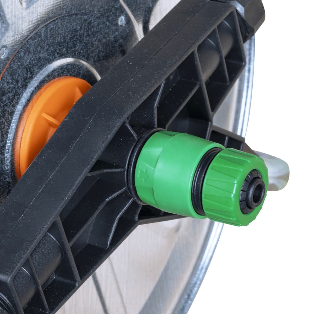 Hose Reel Wall Mounted for 50 m 1/2" or 35 m 3/4" Hose Steel