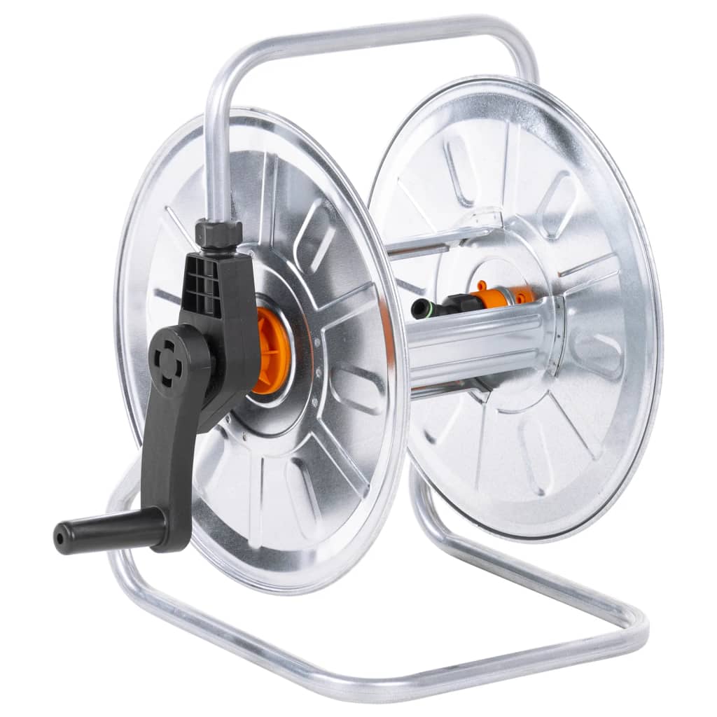 vidaXL Hose Reel Wall Mounted for 50 m 1/2" Hose Steel