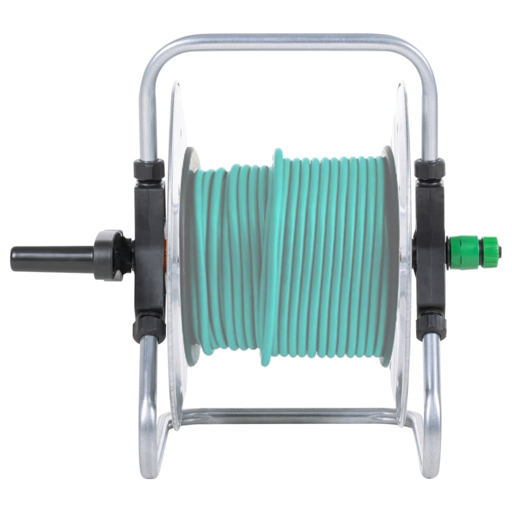 vidaXL Hose Reel Wall Mounted for 50 m 1/2" Hose Steel