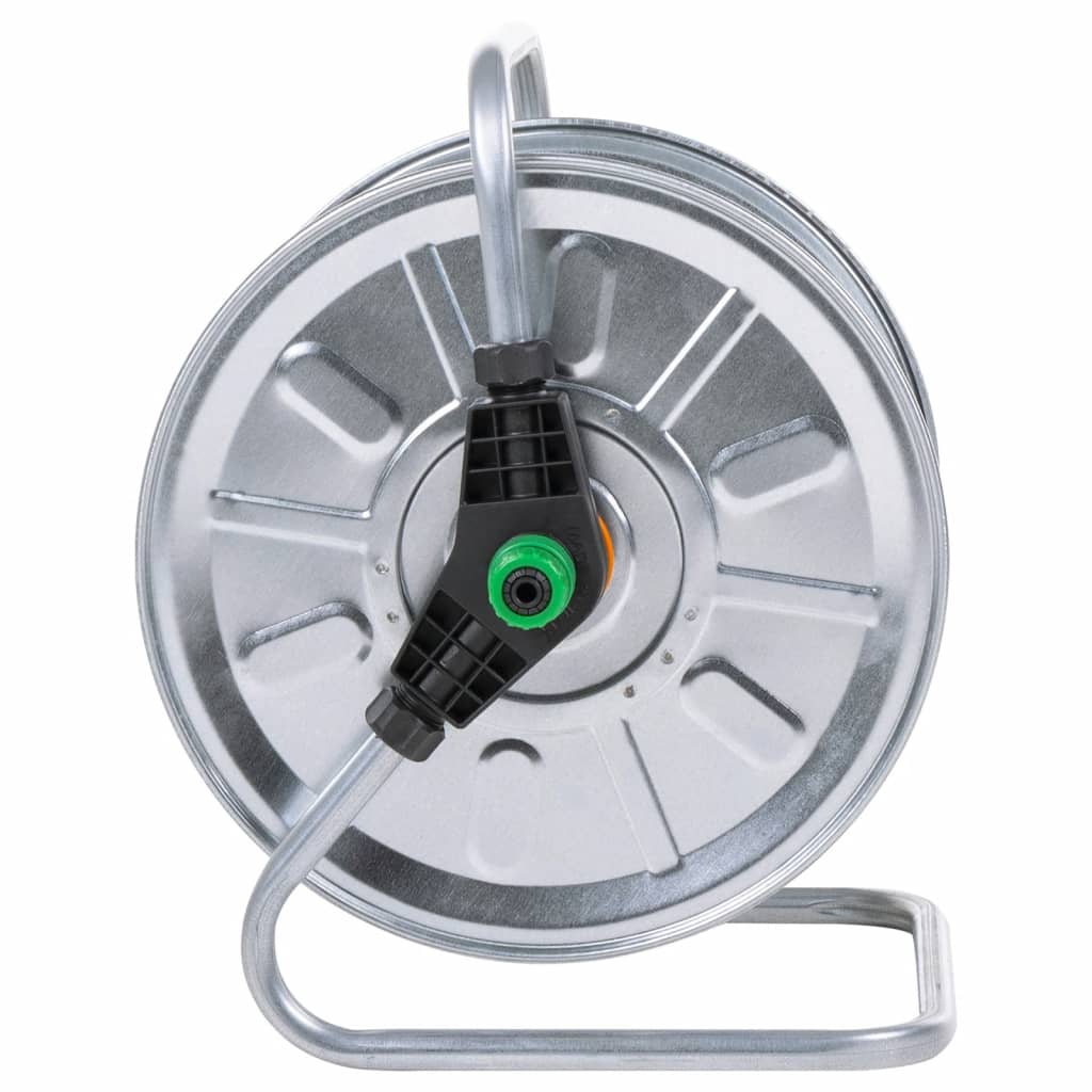 vidaXL Hose Reel Wall Mounted for 50 m 1/2" Hose Steel