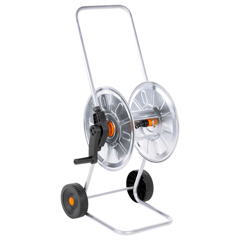 vidaXL Hose Reel Cart for 50 m 1/2" or 35 m 3/4" Hose Steel