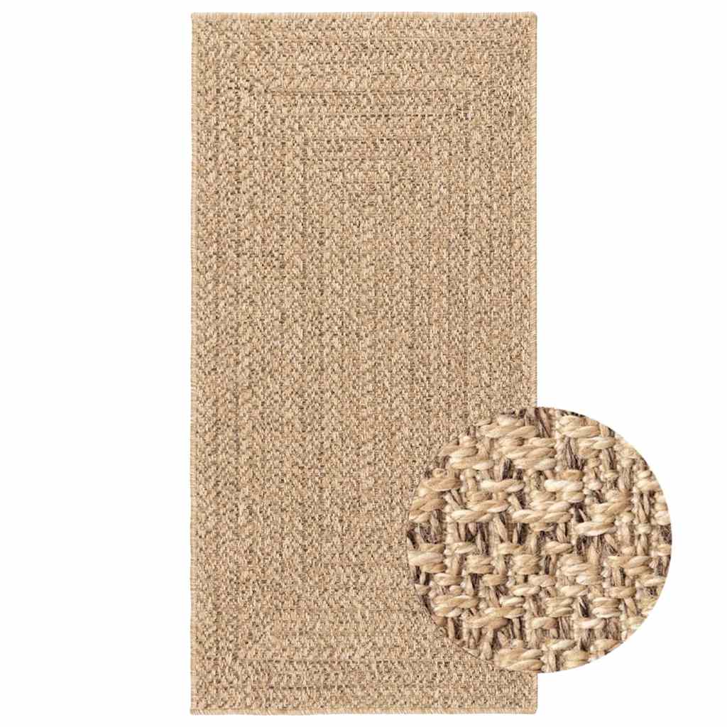 Rug ZIZUR 60x110 cm Jute Look Indoor and Outdoor