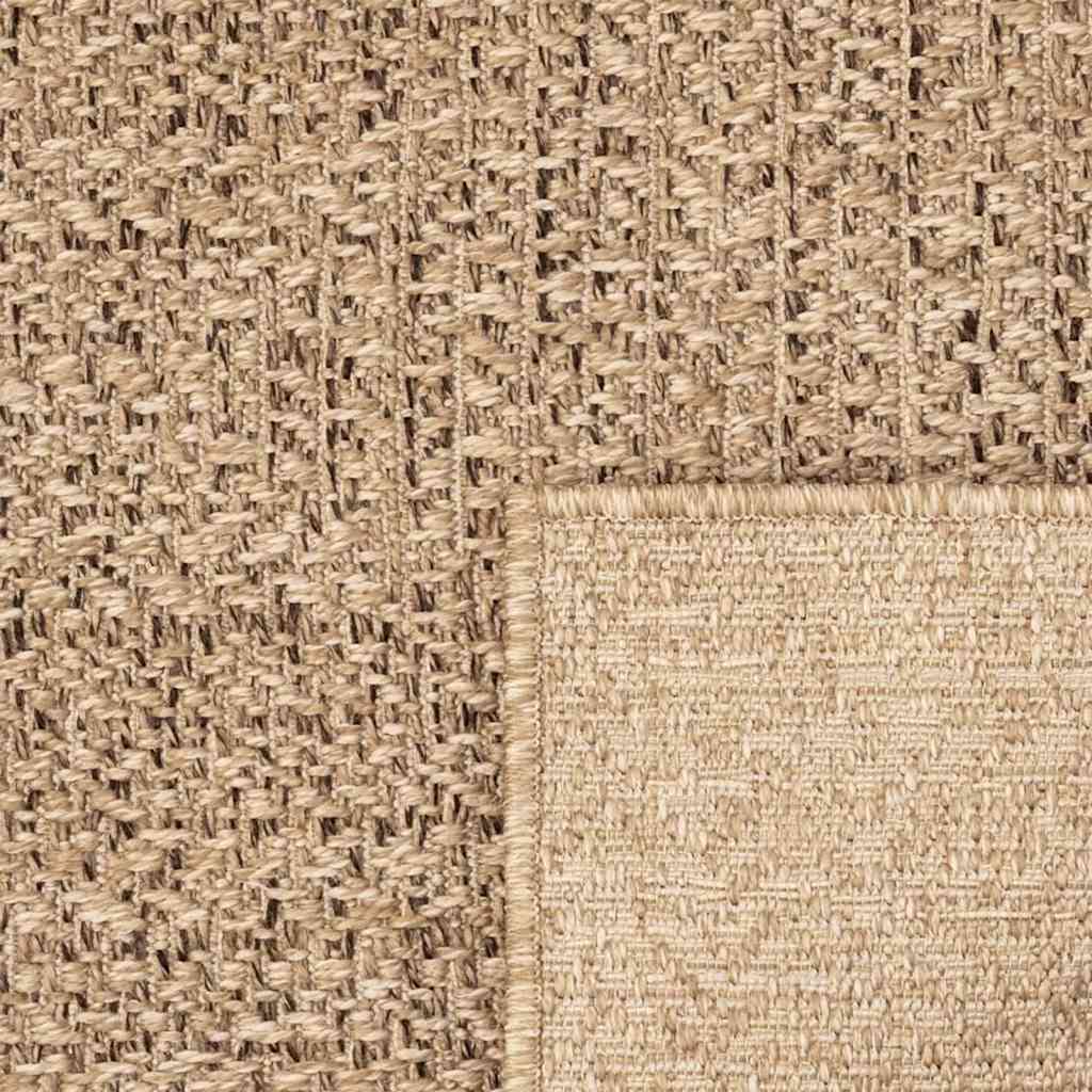 Rug ZIZUR 60x110 cm Jute Look Indoor and Outdoor
