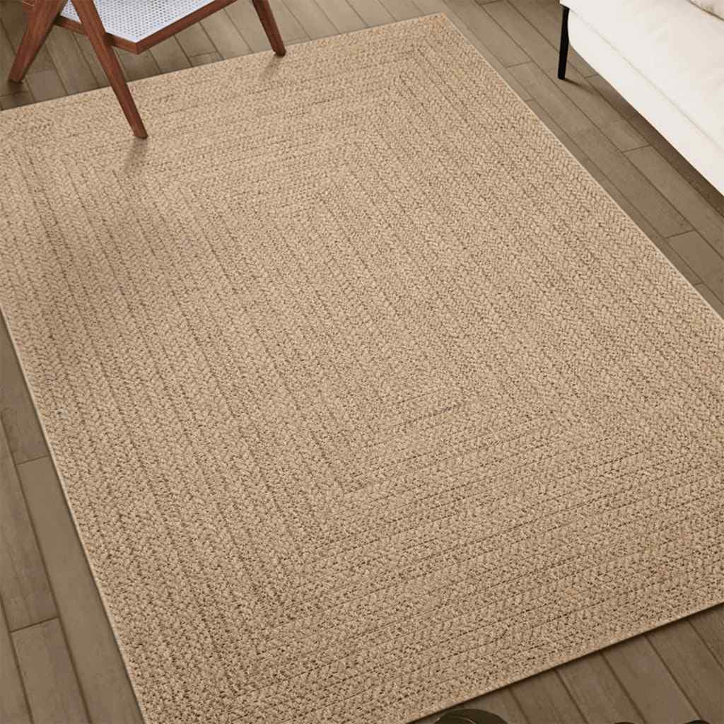 Rug ZIZUR 80x250 cm Jute Look Indoor and Outdoor