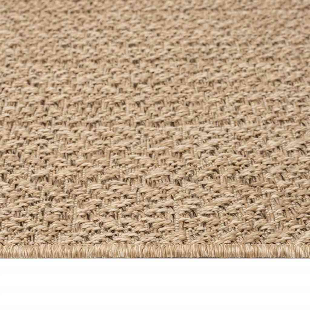Rug ZIZUR 80x250 cm Jute Look Indoor and Outdoor