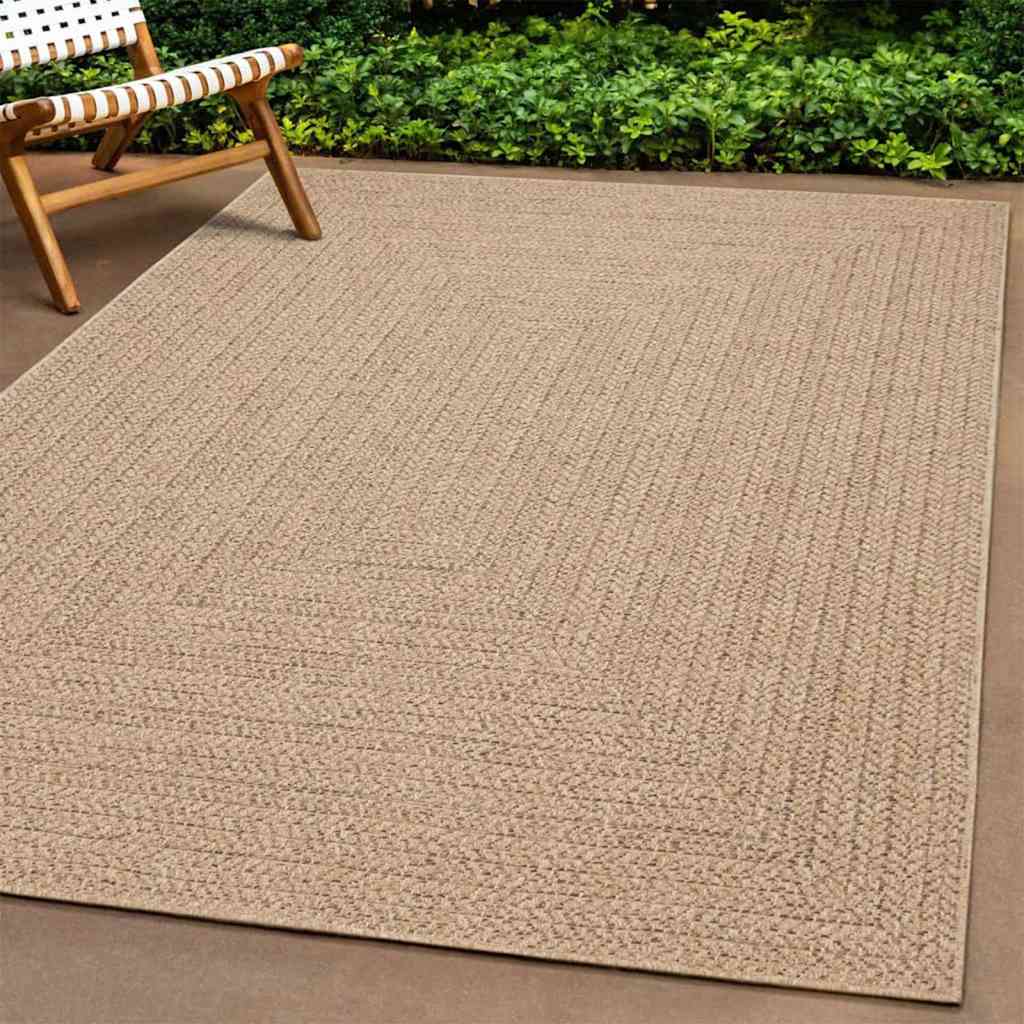 Rug ZIZUR 80x250 cm Jute Look Indoor and Outdoor