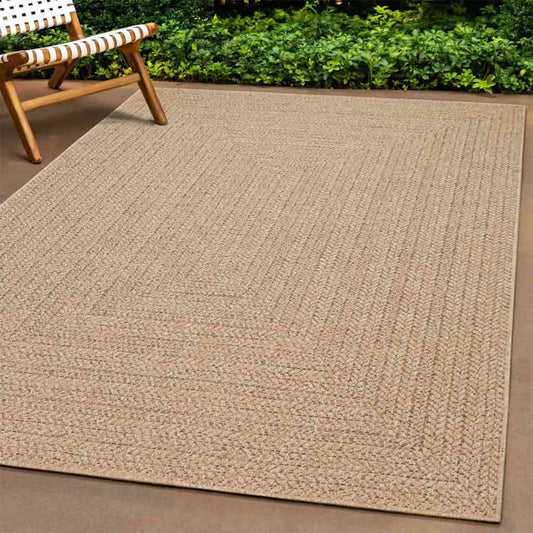 Rug ZIZUR 100x200 cm Jute Look Indoor and Outdoor