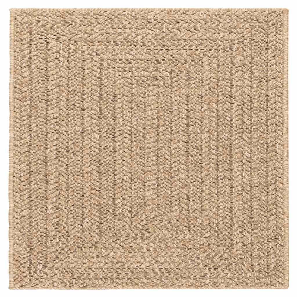 Rug ZIZUR 120x120 cm Jute Look Indoor and Outdoor