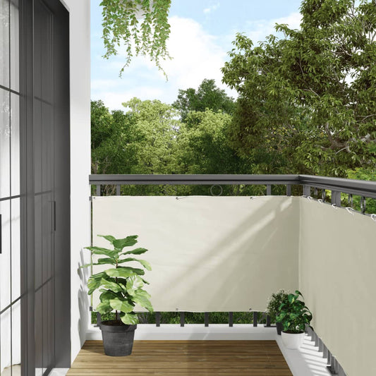 vidaXL Balcony Privacy Screen White 300x75 cm PVC