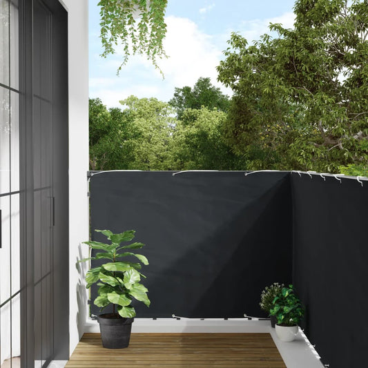 vidaXL Balcony Privacy Screen Anthracite 300x120 cm PVC