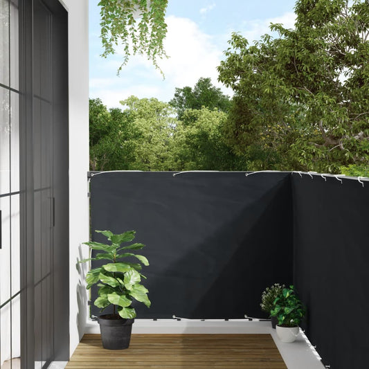 vidaXL Balcony Privacy Screen Anthracite 400x120 cm PVC