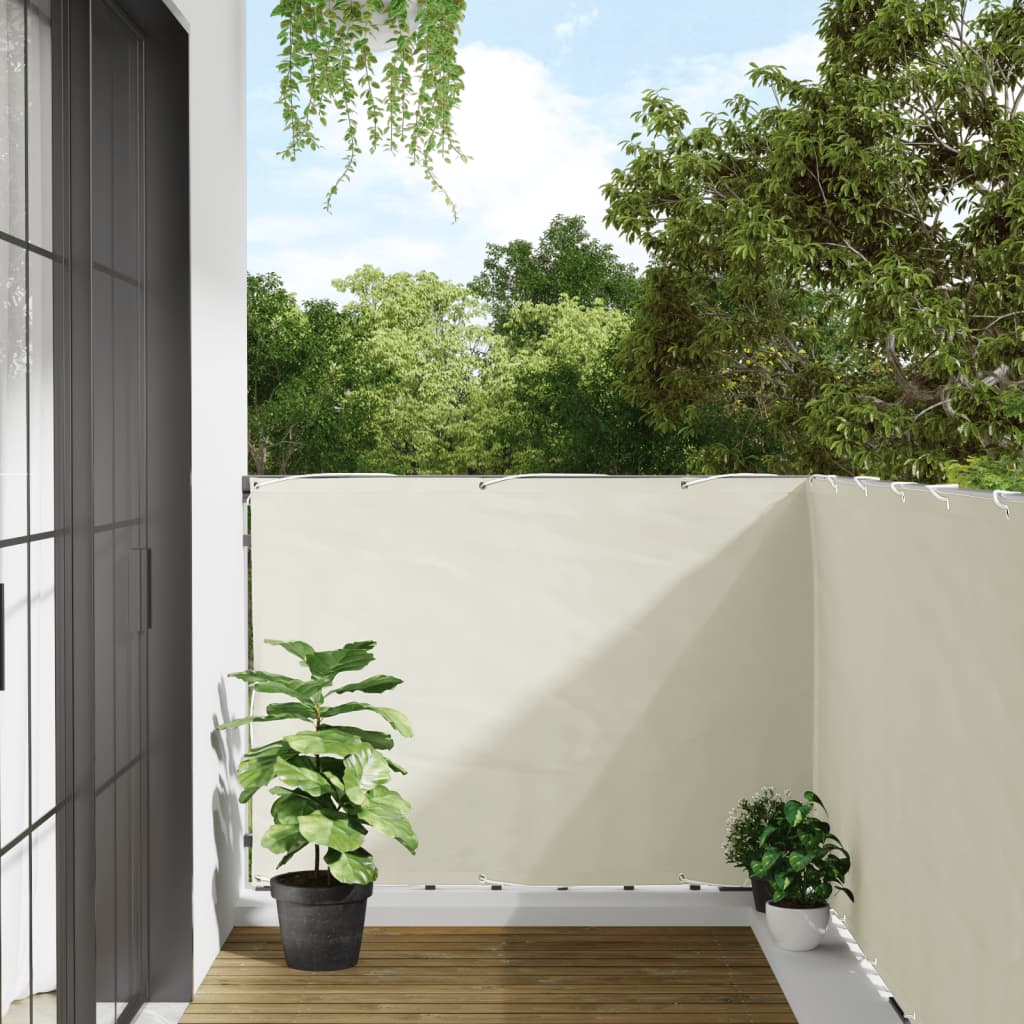 vidaXL Balcony Privacy Screen White 700x120 cm PVC