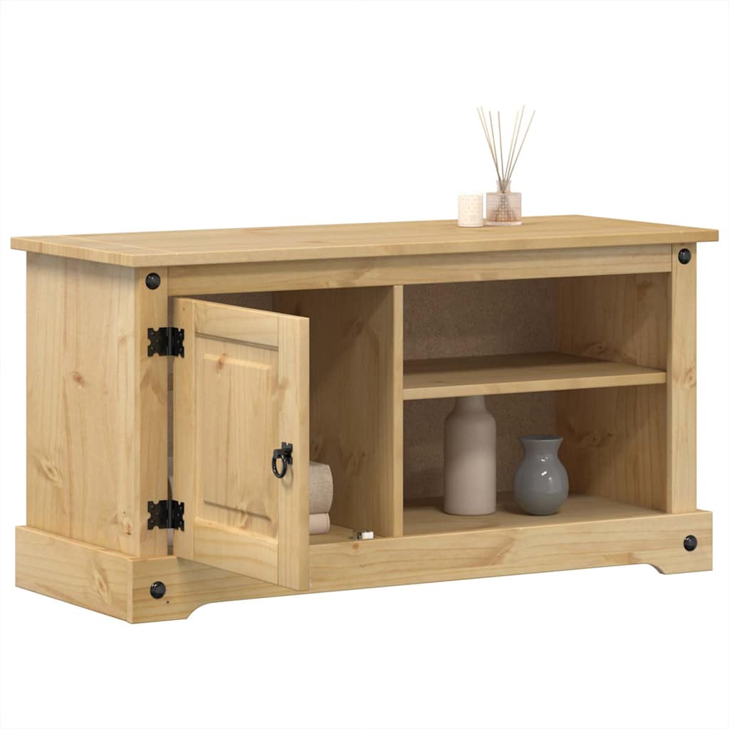 TV Cabinet "Corona" 100x40x52 cm Solid Wood Pine