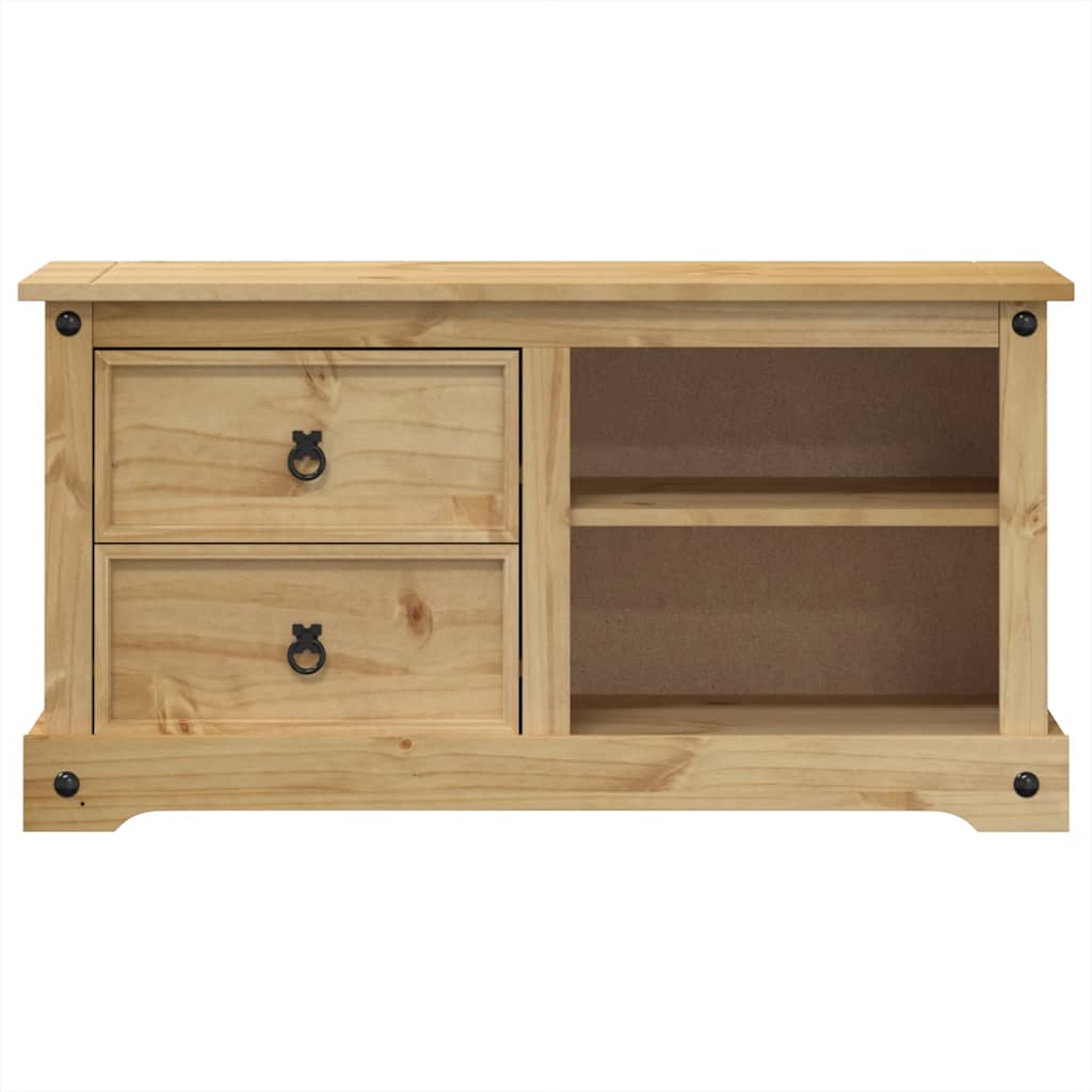 TV Cabinet "Corona" 100x40x52 cm Solid Wood Pine