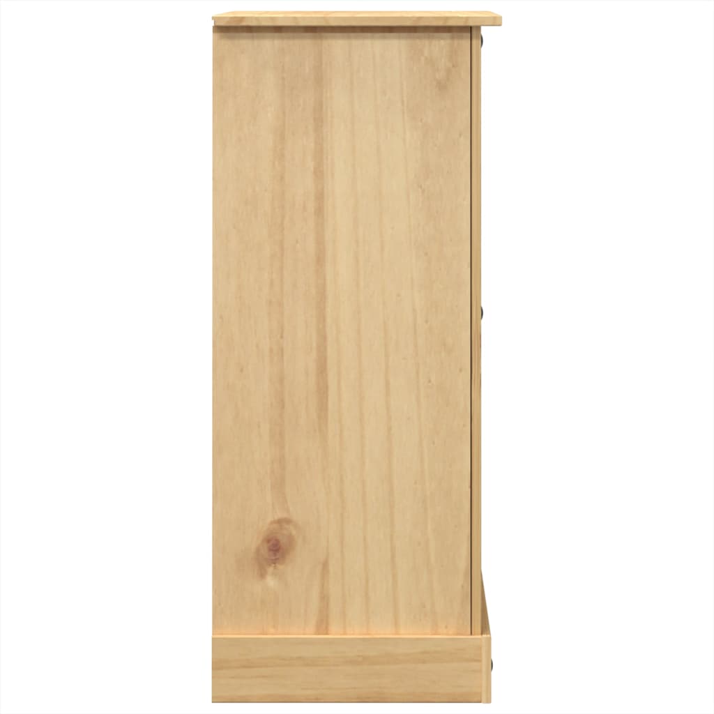 Chest of Drawers "Corona" 92x48x114 cm Solid Wood Pine