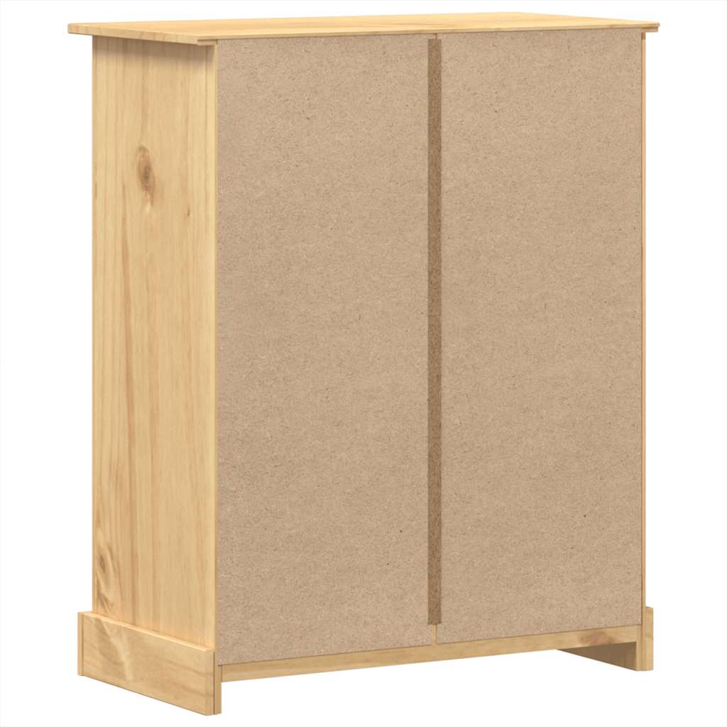 Chest of Drawers "Corona" 92x48x114 cm Solid Wood Pine