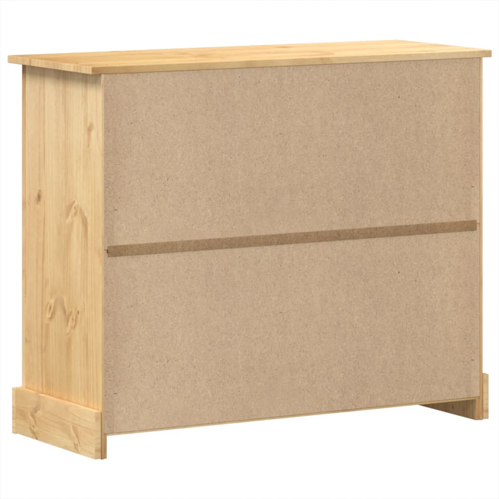 Chest of Drawers "Corona" 110x43x91 cm Solid Wood Pine