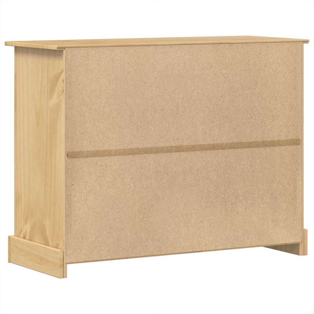 Chest of Drawers "Corona" 112x48x91 cm Solid Wood Pine