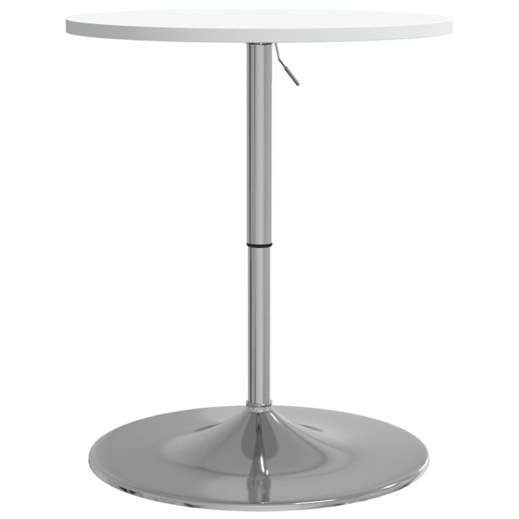 vidaXL Bar Table White 60x60x90 cm Engineered Wood and Chromed Steel