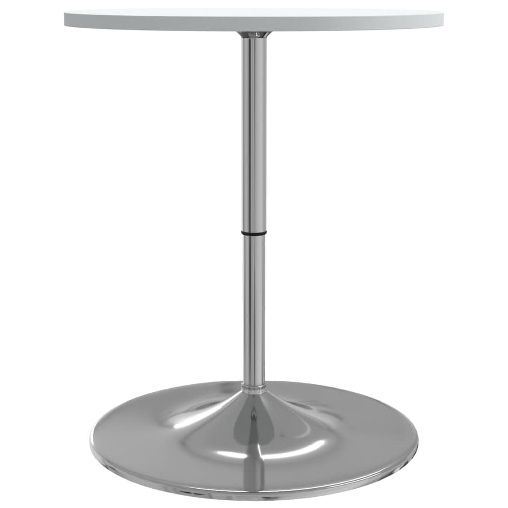 vidaXL Bar Table White 60x60x90 cm Engineered Wood and Chromed Steel